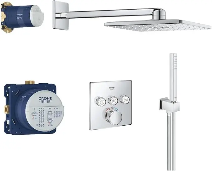 Set de douche encastré GROHE Rainshower SmartActive 310 Cube