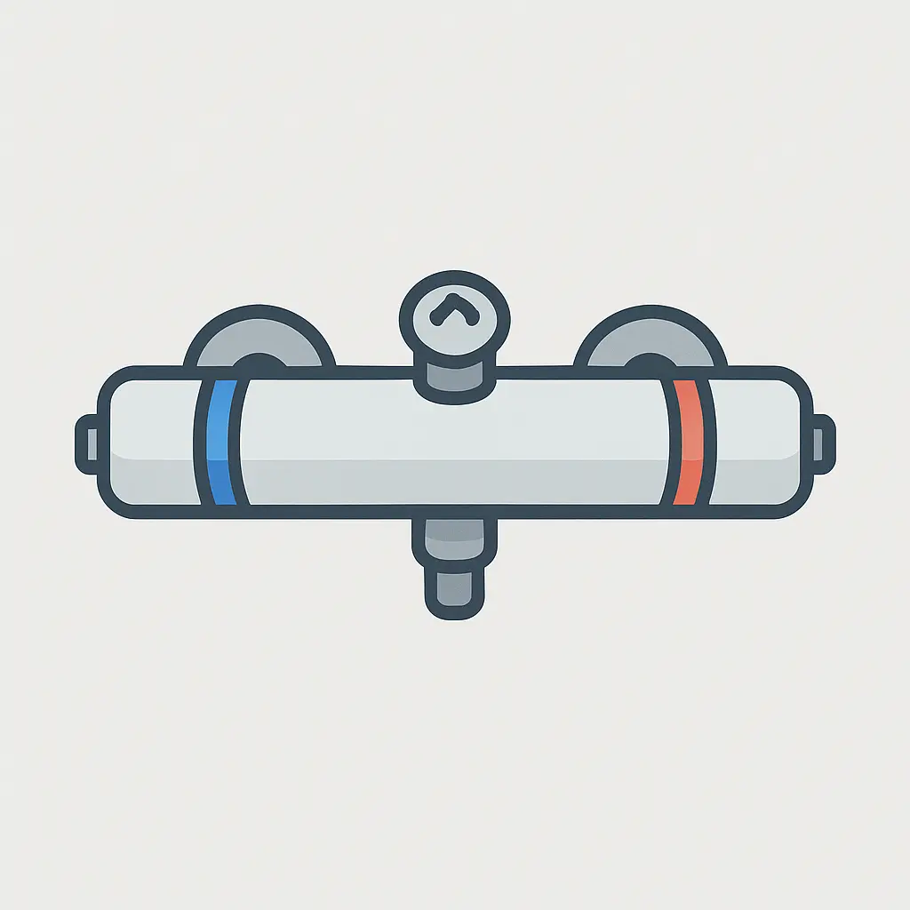 Mitigeur thermostatique pour colonne de douche